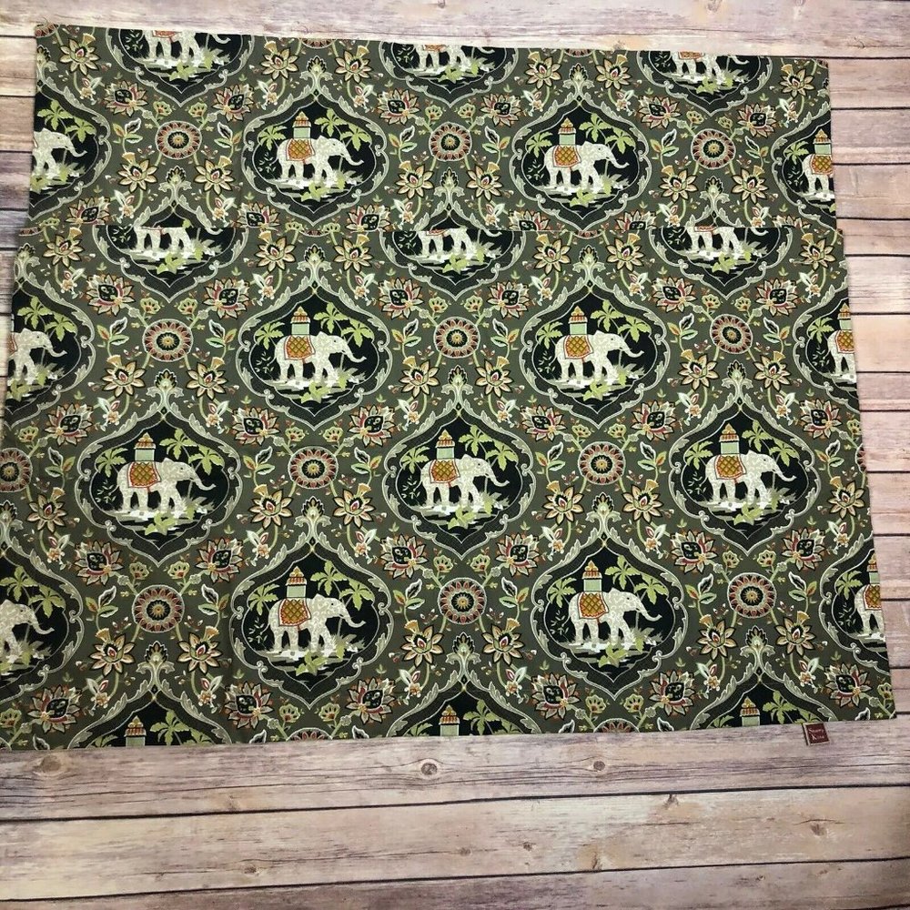 SHERRY KLINE SANAYA ELEPHANT KING PILLOW SLIP COVER SET 2 OLIVE GREEN